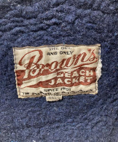 BROWN'S BEACH JACKET（ブラウンズビーチジャケット）BROWN'S BEACH JACKET (ブラウンズビーチジャケット) ベスト ネイビー サイズ:Mの古着・服飾アイテム