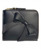 COMME des GARCONSコムデギャルソン）の古着「コインケースBIGBOW」｜ブラック