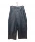 BALLSY.BROTHERS（ボールジーブラザーズ）の古着「Ballsy Painter Faux Leather Baggy Pants」｜ブラック