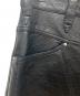 中古・古着 BALLSY.BROTHERS (ボールジーブラザーズ) Ballsy Painter Faux Leather Baggy Pants ブラック サイズ:M：16000円