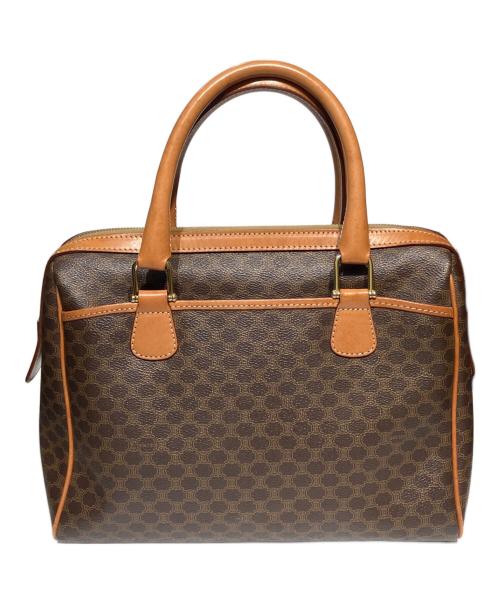 CELINE（セリーヌ）CELINE (セリーヌ) マカダム柄ミニボストンバッグ ブラウンの古着・服飾アイテム