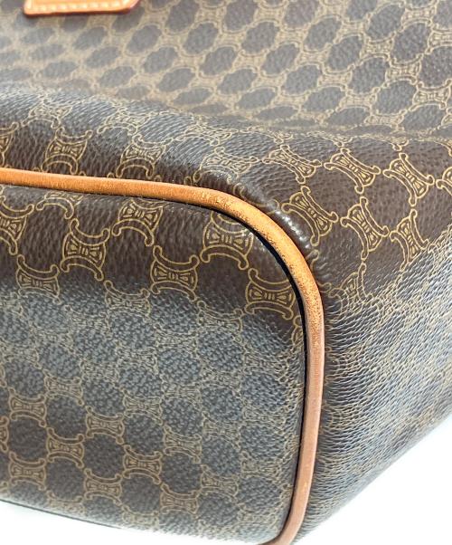CELINE（セリーヌ）CELINE (セリーヌ) マカダム柄ミニボストンバッグ ブラウンの古着・服飾アイテム