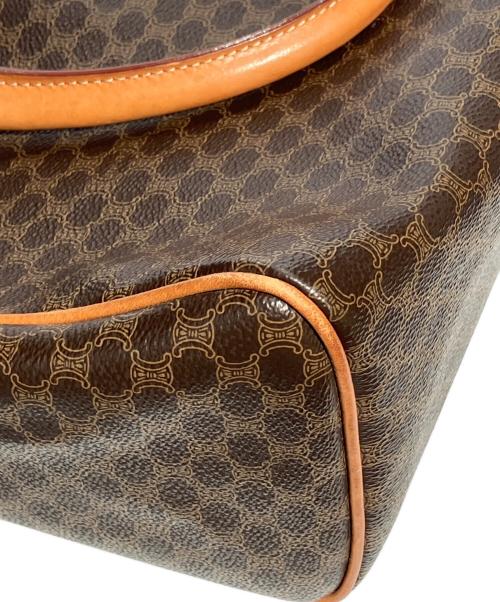 CELINE（セリーヌ）CELINE (セリーヌ) マカダム柄ミニボストンバッグ ブラウンの古着・服飾アイテム