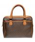 CELINE (セリーヌ) マカダム柄ミニボストンバッグ ブラウン：30000円