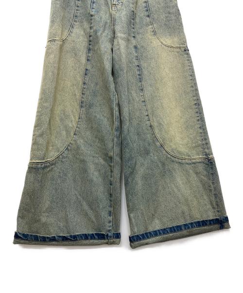 GOAT ESSENCE（ゴートエッセンス）GOAT ESSENCE (ゴートエッセンス) UCK WIDE DENIM PANTS インディゴ サイズ:1の古着・服飾アイテム