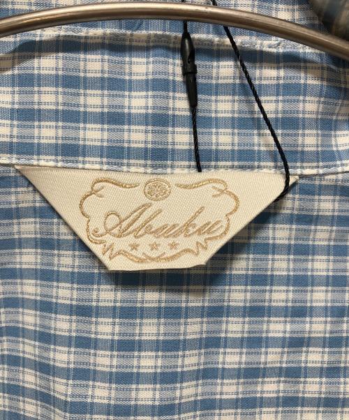 Abuku（アブク）Abuku (アブク) Double Layered Pearl Shirt ブルー サイズ:M 未使用品の古着・服飾アイテム