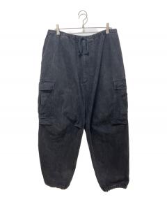 COMOLI コモリ 25SS B01-03009 ブラックドリルテーパードパンツ ブラック系 1【中古】 中古・古着通販】COMOLI (コモリ) ブラック ドリル テーパード パンツ