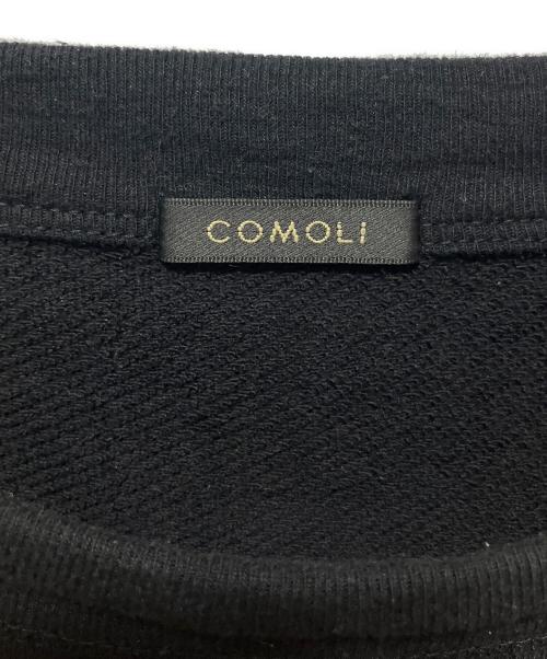 COMOLI（コモリ）COMOLI (コモリ) LWコットン裏毛 半袖クルー ブラック サイズ:4の古着・服飾アイテム