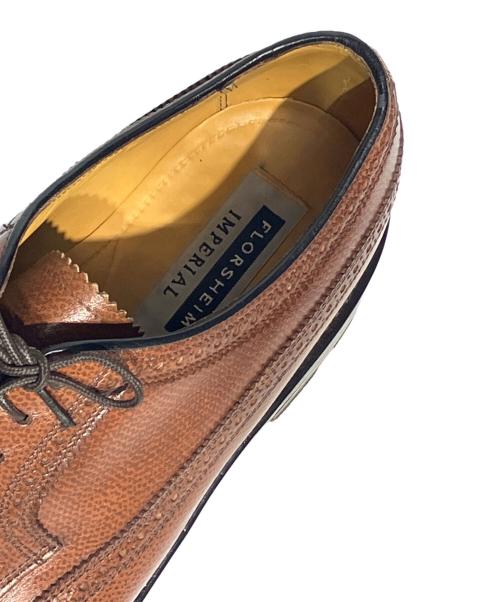 Florsheim（フローシャイム）Florsheim (フローシャイム) ウィングチップシューズ ブラウン サイズ:8 2/1の古着・服飾アイテム