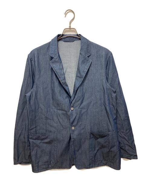 UNITED ARROWS（ユナイテッドアローズ）UNITED ARROWS (ユナイテッドアローズ) シングル2ボタンデニムホスピタルジャケット インディゴ サイズ:L 未使用品の古着・服飾アイテム