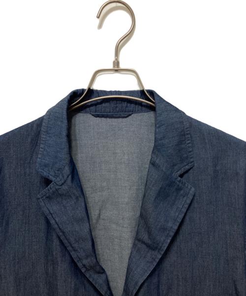 UNITED ARROWS（ユナイテッドアローズ）UNITED ARROWS (ユナイテッドアローズ) シングル2ボタンデニムホスピタルジャケット インディゴ サイズ:L 未使用品の古着・服飾アイテム