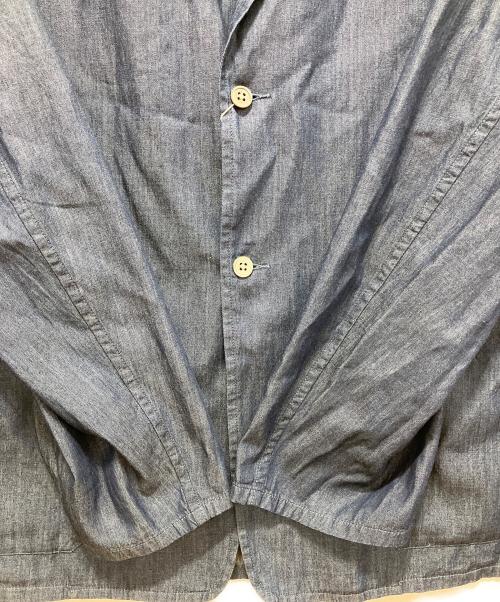 UNITED ARROWS（ユナイテッドアローズ）UNITED ARROWS (ユナイテッドアローズ) シングル2ボタンデニムホスピタルジャケット インディゴ サイズ:L 未使用品の古着・服飾アイテム