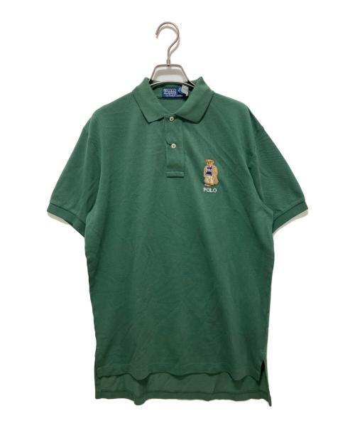 POLO RALPH LAUREN（ポロ・ラルフローレン）POLO RALPH LAUREN (ポロ・ラルフローレン) オリジナルフィットPoloベアメッシュポロシャツ グリーン サイズ:Sの古着・服飾アイテム