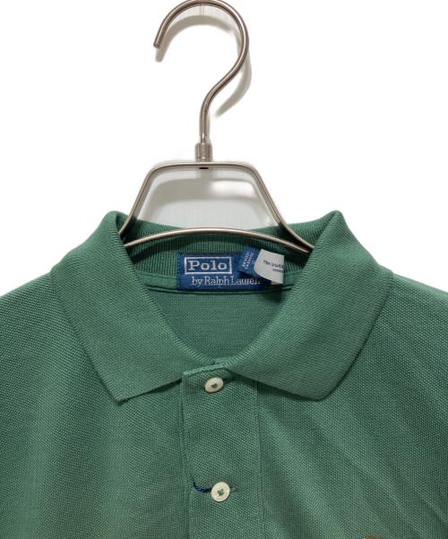 POLO RALPH LAUREN（ポロ・ラルフローレン）POLO RALPH LAUREN (ポロ・ラルフローレン) オリジナルフィットPoloベアメッシュポロシャツ グリーン サイズ:Sの古着・服飾アイテム