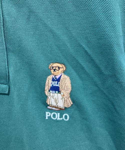 POLO RALPH LAUREN（ポロ・ラルフローレン）POLO RALPH LAUREN (ポロ・ラルフローレン) オリジナルフィットPoloベアメッシュポロシャツ グリーン サイズ:Sの古着・服飾アイテム