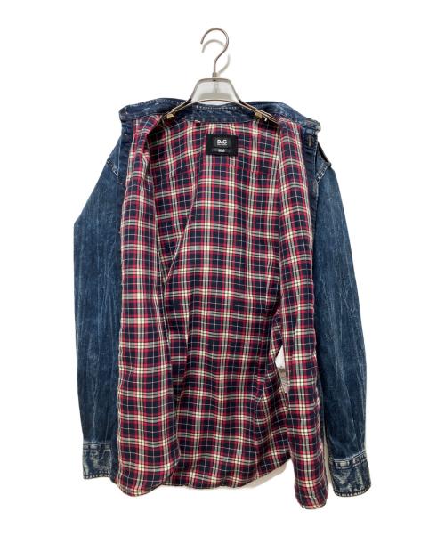 DOLCE & GABBANA（ドルチェ＆ガッバーナ）DOLCE & GABBANA (ドルチェ＆ガッバーナ) デニムシャツ インディゴ サイズ:39の古着・服飾アイテム