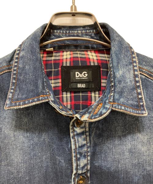 DOLCE & GABBANA（ドルチェ＆ガッバーナ）DOLCE & GABBANA (ドルチェ＆ガッバーナ) デニムシャツ インディゴ サイズ:39の古着・服飾アイテム