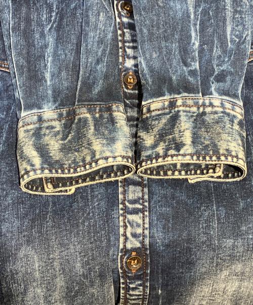 DOLCE & GABBANA（ドルチェ＆ガッバーナ）DOLCE & GABBANA (ドルチェ＆ガッバーナ) デニムシャツ インディゴ サイズ:39の古着・服飾アイテム