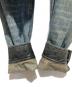 中古・古着 ARMANI EXCHANGE (アルマーニ エクスチェンジ) 襟レザーロゴパッチデニムジャケット インディゴ サイズ:S：18000円