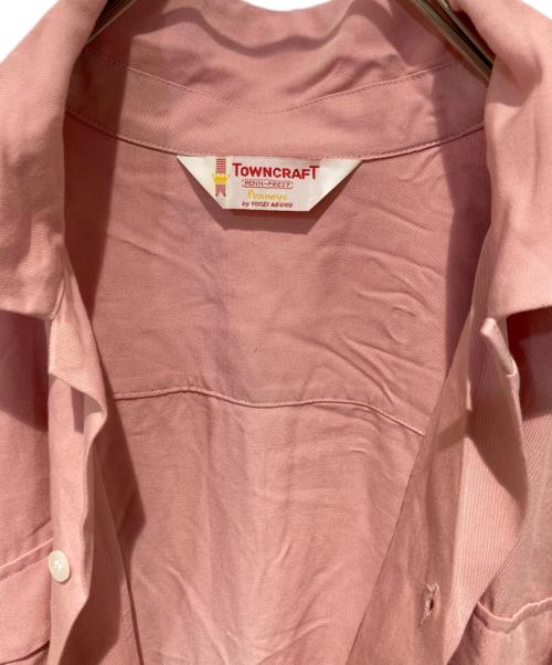 TOWN CRAFT（タウンクラフト）TOWN CRAFT (タウンクラフト) レーヨンシャツ ピンク サイズ:Mの古着・服飾アイテム