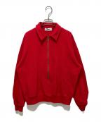 REVERBERATEリバーバレイト）の古着「HALF ZIPP PIQUE」｜レッド