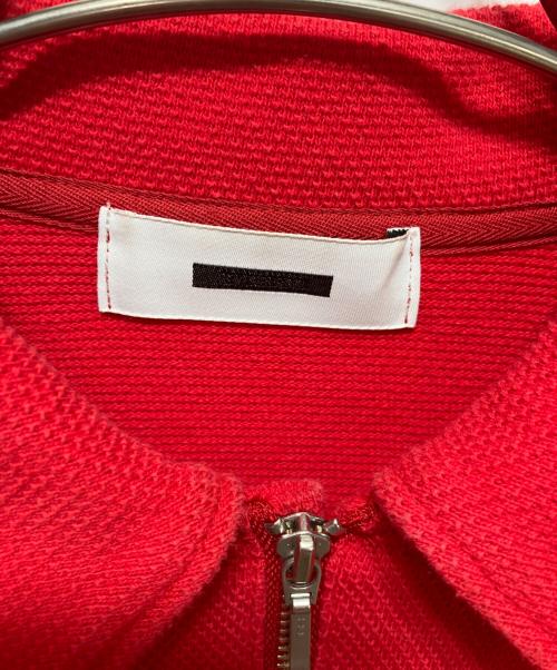 REVERBERATE（リバーバレイト）REVERBERATE (リバーバレイト) HALF ZIPP PIQUE レッド サイズ:1の古着・服飾アイテム