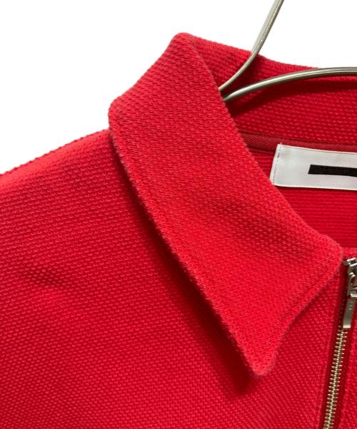 REVERBERATE（リバーバレイト）REVERBERATE (リバーバレイト) HALF ZIPP PIQUE レッド サイズ:1の古着・服飾アイテム