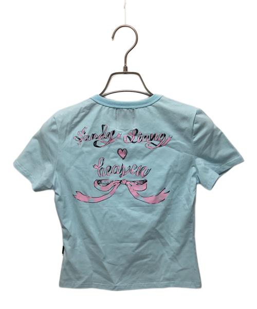 Heaven by Marc Jacobs（ヘブンバイマークジェイコブス）Heaven by Marc Jacobs (ヘブンバイマークジェイコブス) Sandy Liang (サンディーリアン) クロップドTシャツ ブルー サイズ:M 未使用品の古着・服飾アイテム