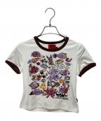 Heaven by Marc Jacobsヘブンバイマークジェイコブス）の古着「リンガーTシャツ」｜ホワイト