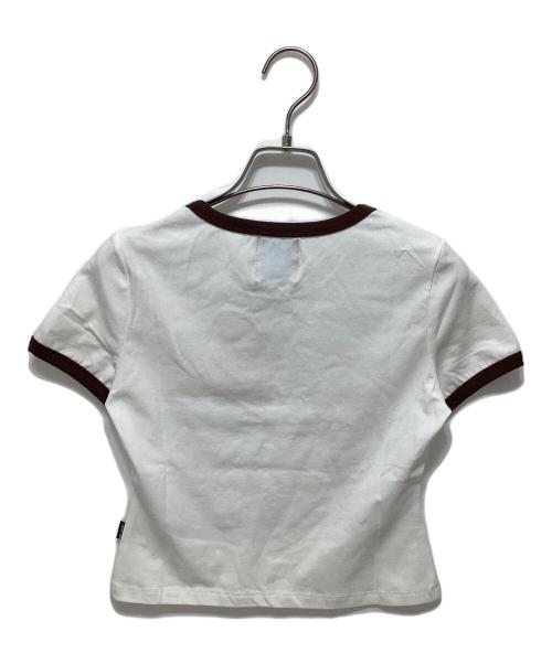 Heaven by Marc Jacobs（ヘブンバイマークジェイコブス）Heaven by Marc Jacobs (ヘブンバイマークジェイコブス) リンガーTシャツ ホワイト サイズ:M 未使用品の古着・服飾アイテム