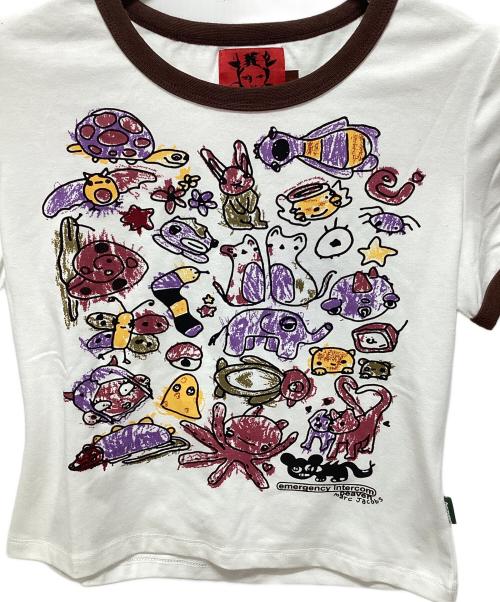 Heaven by Marc Jacobs（ヘブンバイマークジェイコブス）Heaven by Marc Jacobs (ヘブンバイマークジェイコブス) リンガーTシャツ ホワイト サイズ:M 未使用品の古着・服飾アイテム