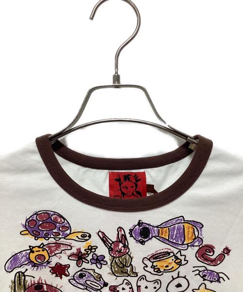 Heaven by Marc Jacobs（ヘブンバイマークジェイコブス）Heaven by Marc Jacobs (ヘブンバイマークジェイコブス) リンガーTシャツ ホワイト サイズ:M 未使用品の古着・服飾アイテム