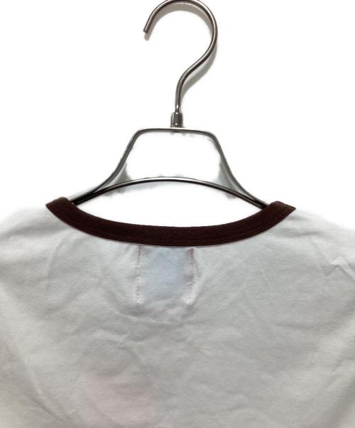 Heaven by Marc Jacobs（ヘブンバイマークジェイコブス）Heaven by Marc Jacobs (ヘブンバイマークジェイコブス) リンガーTシャツ ホワイト サイズ:M 未使用品の古着・服飾アイテム