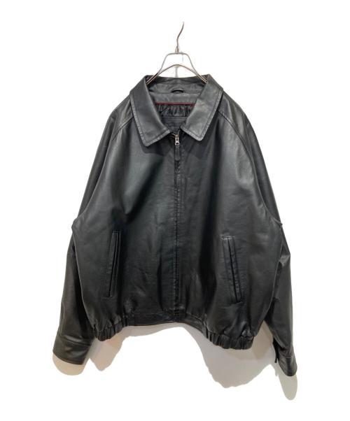 ST JOHN'S BAY（セントジョンズベイ）ST JOHN'S BAY (セントジョンズベイ) レザージャケット ブラック サイズ:XLの古着・服飾アイテム