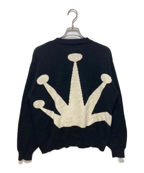 stussy（ステューシー）stussy (ステューシー) BENT CROWN SWEATER ブラック サイズ:Mの古着・服飾アイテム