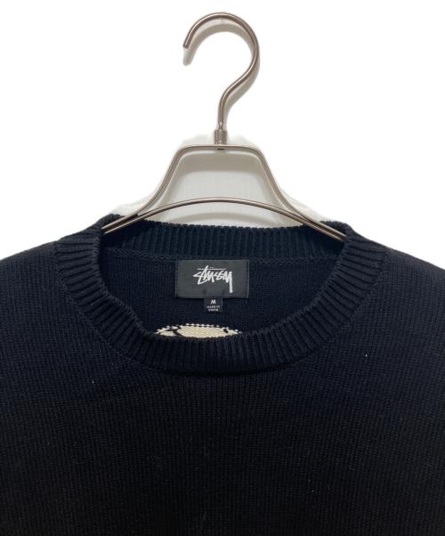 stussy（ステューシー）stussy (ステューシー) BENT CROWN SWEATER ブラック サイズ:Mの古着・服飾アイテム