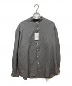 SOPH.ソフ）の古着「WASHBLE WOOL BAND COLLAR SHIRT」｜グレー
