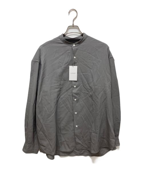 SOPH.（ソフ）SOPH. (ソフ) WASHBLE WOOL BAND COLLAR SHIRT グレー サイズ:３ 未使用品の古着・服飾アイテム