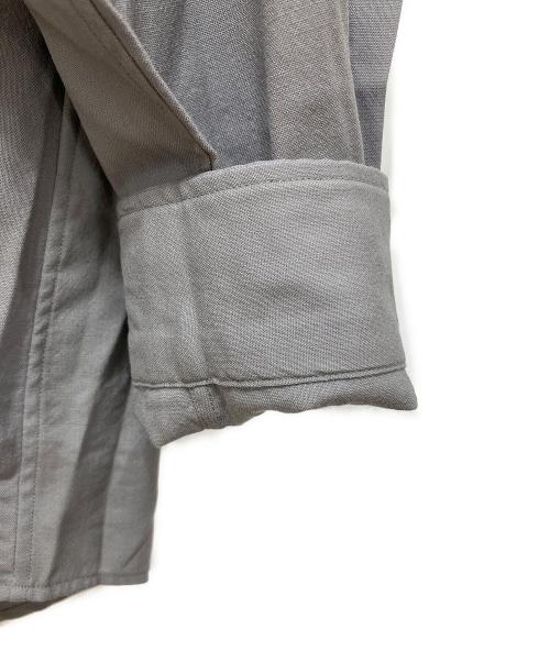 SOPH.（ソフ）SOPH. (ソフ) WASHBLE WOOL BAND COLLAR SHIRT グレー サイズ:３ 未使用品の古着・服飾アイテム