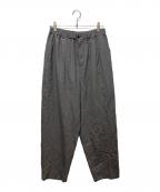 SOPH.ソフ）の古着「WASHBLE WOOL TAPERED BOLD PANTS」｜グレー