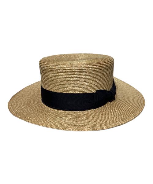 THE H.W.DOG&CO.（エイチダブリュードッグアンドコー）THE H.W.DOG&CO. (エイチダブリュードッグアンドコー) BOATER ベージュ サイズ:36の古着・服飾アイテム