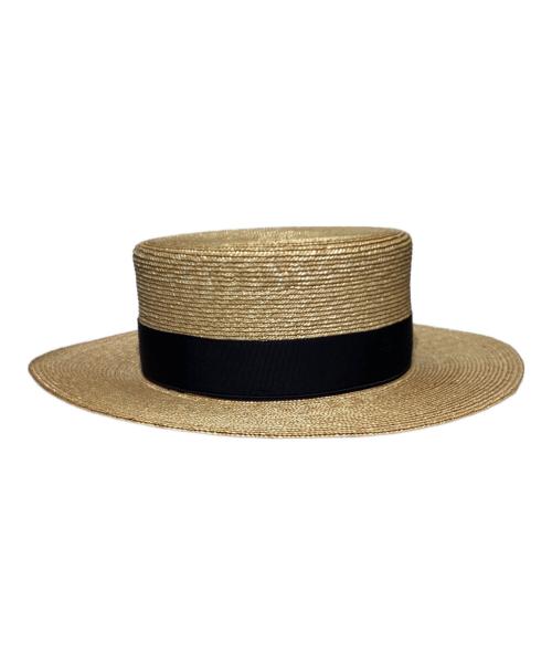 THE H.W.DOG&CO.（エイチダブリュードッグアンドコー）THE H.W.DOG&CO. (エイチダブリュードッグアンドコー) BOATER ベージュ サイズ:36の古着・服飾アイテム