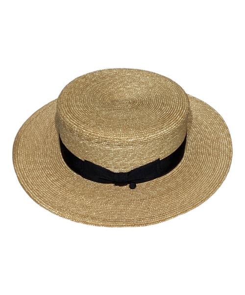 THE H.W.DOG&CO.（エイチダブリュードッグアンドコー）THE H.W.DOG&CO. (エイチダブリュードッグアンドコー) BOATER ベージュ サイズ:36の古着・服飾アイテム