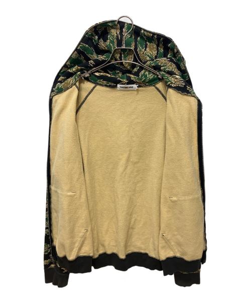 A BATHING APE（アベイシングエイプ）A BATHING APE (アベイシングエイプ) タイガーカモダブルジップパーカー グリーン サイズ:Mの古着・服飾アイテム
