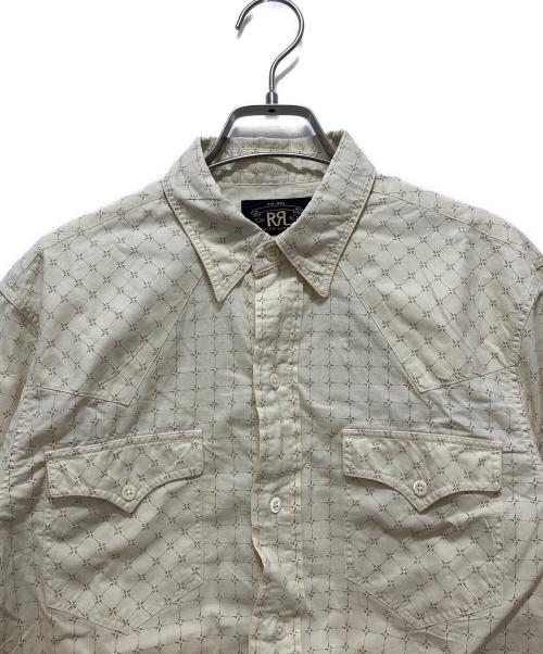 RRL（ダブルアールエル）RRL (ダブルアールエル) OUTLAW PRINTED WESTERN SHIRT ベージュ サイズ:Sの古着・服飾アイテム