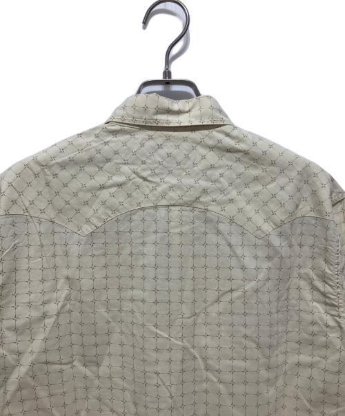 RRL（ダブルアールエル）RRL (ダブルアールエル) OUTLAW PRINTED WESTERN SHIRT ベージュ サイズ:Sの古着・服飾アイテム