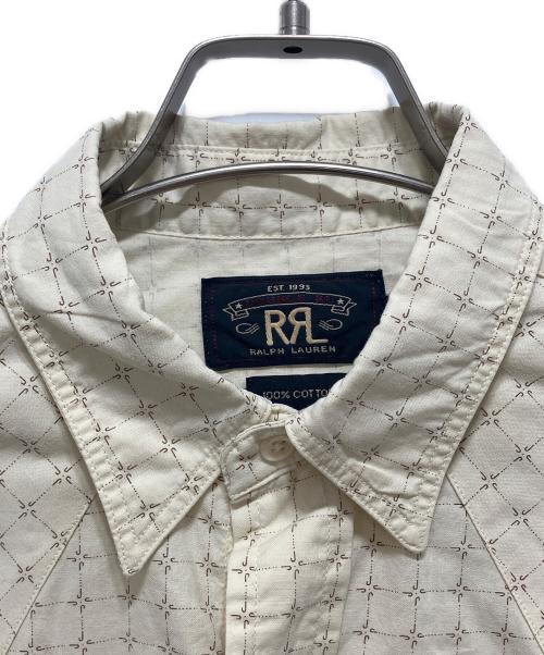 RRL（ダブルアールエル）RRL (ダブルアールエル) OUTLAW PRINTED WESTERN SHIRT ベージュ サイズ:Sの古着・服飾アイテム