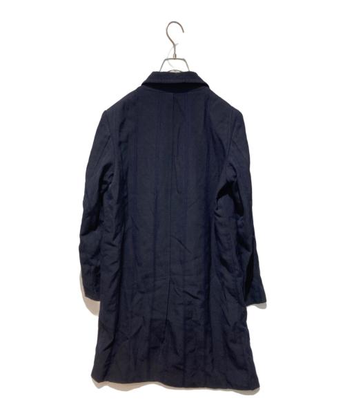 COMME des GARCONS（コムデギャルソン）COMME des GARCONS (コムデギャルソン) ウールギャバ ステンカラーコート ネイビー サイズ:Mの古着・服飾アイテム