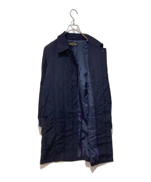 COMME des GARCONS（コムデギャルソン）COMME des GARCONS (コムデギャルソン) ウールギャバ ステンカラーコート ネイビー サイズ:Mの古着・服飾アイテム