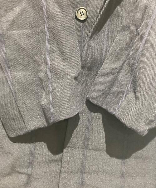 COMME des GARCONS（コムデギャルソン）COMME des GARCONS (コムデギャルソン) ウールギャバ ステンカラーコート ネイビー サイズ:Mの古着・服飾アイテム